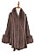 SOFT FUR COLLAR LONGLINE CARDIGAN