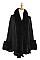 SOFT FUR COLLAR LONGLINE CARDIGAN