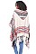Stylish Over Size Plaid Fringe Poncho FM-AO611