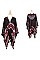 Stylish Over Size Plaid Fringe Poncho FM-AO611