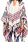 Stylish Over Size Plaid Fringe Poncho FM-AO611