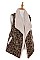 LEOPARD FAUX SHEARLING VEST