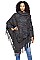 Fashionable Hand Crochet Fringe Poncho FM-AO621