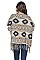 Stylish Isle Pattern Fringe Poncho FM-AV190