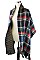 Pack of (6 Pieces) Assorted Stylish Reversible Plaid Pattern Shawls/Scarves FM-CG1080