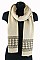 DOZEN Houndstooth Knit Scarves FM-GMSF003