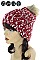 Pack of 12 (pieces) Assorted Faux Fur Pom Pom Crochet Beanies FM-HT4775