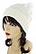 Pack of 12 (pieces) Assorted Faux Fur Pom Pom Crochet Beanies FM-HT4776