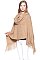 Hooded Fringe Poncho
