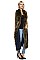 Fashionable Faux Fur Collar Lengthy Vest FM-SAO686