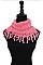 PACK OF (12 PIECES) Fringe Tunnel Scarves FM-SCF1101