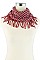 PACK OF (12 PIECES) Fringe Tunnel Scarves FM-SCF1101