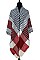 Pack of 6 piece Stylish Multi Tone Plaid Pattern Shawl Scarves FM-SCF2089