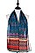 Pack of (12 pieces) INDIAN PRINT ASSORTED COLORS SCARVES FM-SF397