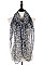 Pack of (12 Pieces) Assorted Color Jaguar Print Scarves