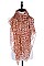 Pack of (12 Pieces) Assorted Color Jaguar Print Scarves