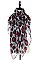 Pack of (12 Pieces) Assorted Color Leopard Print Scarves