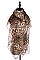 Pack of (12 Pieces) Assorted Color Animal Print Scarves FM-SF402