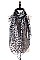 Pack of (12 Pieces) Assorted Color Animal Print Scarves FM-SF402