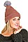 PACK OF 12  2-IN-1 FASHION POMPOM BEANIE AND SCARF