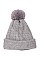 PACK OF 12  2-IN-1 FASHION POMPOM BEANIE AND SCARF