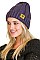 PACK OF 12 TRENDY ASSORTED COLOR CROCHET BEANIES