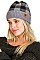 PACK OF 12 FASHION PLAID BEANIES