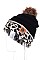 PACK OF 12TRENDY ASSORTED COLOR FLEECE LINED LEOPARD BEANIES