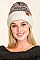 PACK OF 12 FLEECE LINED DETACHABLE POMPOM BEANIES