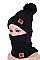 PACK OF 12 FASHION BEANIE AND NECK WARMER SET