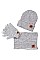 PACK OF 12 GLAM BEANIE NECK WARMER AND GLOVES SET