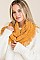 PACK OF 12 TRENDY ASSORTED COLOR INFINITY FRINGE SCARVES