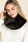 PACK OF 12 FASHION SOFT FUR INFINITY SCARVES
