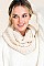 PACK OF 12 CHIC ASSORTED COLOR KNIT INFINITY SCARVES