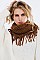 Pack of (12 pieces) ASSORTED COLOR FRINGE INFINITY SCARVES FM-WISF210