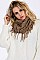 Pack of (12 pieces) ASSORTED COLOR FRINGE INFINITY SCARVES FM-WISF210