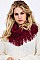 Pack of (12 pieces) ASSORTED COLOR FRINGE INFINITY SCARVES FM-WISF211