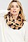 Pack of 12 Fashion Assorted Color Animal Print Infinity Scarf