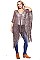 Pack of 6 (pieces) Assorted Fishnet Knit Poncho FM-WSF174