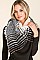 PACK OF 12 ASSORTED COLOR FASHION MULTI TONE PLAID OVERSIZED BLANKET SCARVES SHAWLS