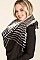 PACK OF 12 ASSORTED COLOR FASHION MULTI TONE PLAID OVERSIZED BLANKET SCARVES SHAWLS