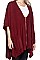 Pack of 6 pieces Elegant Zip Front Knitted Poncho FM-WSF201