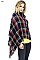 TWO SIDED PLAID OBLONG SCARF FM-WSF209