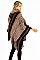 FASHION TURTLENECK V-SHAPED PONCHO FM-WSF214