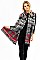 PACK OF ( 6 pieces )  ASSORTED COLOR TRIBAL PRINT Large Rectangle OBLONG SCARVES FM-WSF218