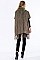 WIDE TURTLENECK FRINGED PONCHO FM-WSF222