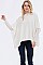 TRENDY STRETCH PONCHO WITH PEARL ACCENTS FM-WSF225