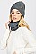 Pack of 12 Stylish Assorted Color Beanie & Infinity Scarf Set