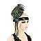 PEACOCK GATSBY SEQUIN BEAD FASCINATOR