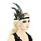 PEACOCK FLAPPER 1920S GATSBY SIDE FLOWER FASCINATOR
